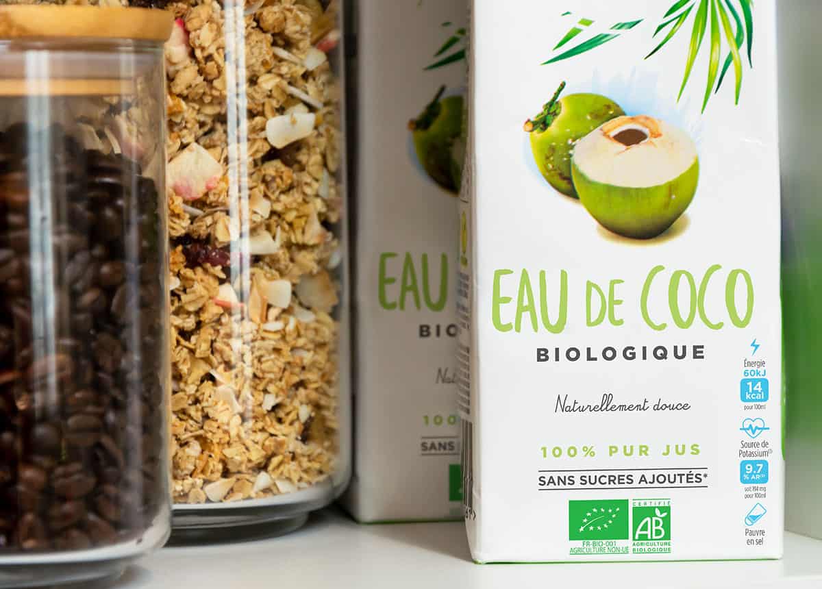 Vaïvaï eau de coco bio brique 1l pas cher 